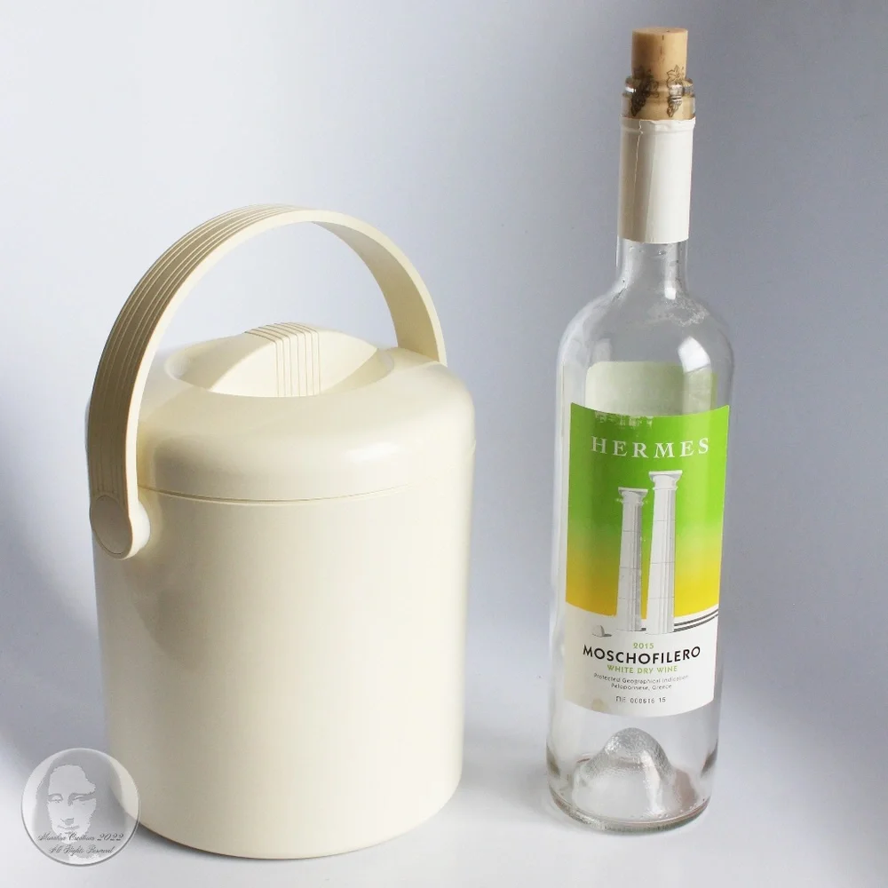 Vintage PPL Pedrini Ice Bucket Made in Italy Modern Home Decor Barware 1980s